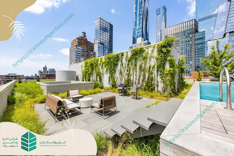 کاهش سرریز آب باران از مزایای روف گاردن
