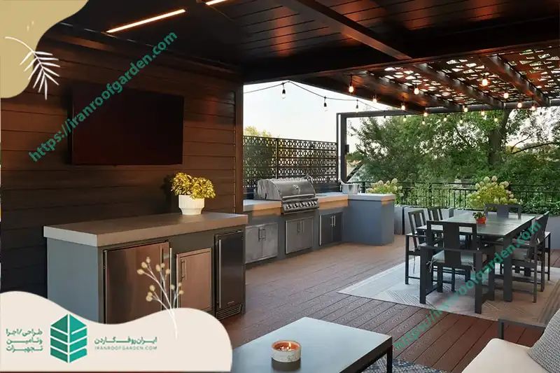 طراحی و اجرای روف گاردن در هتل