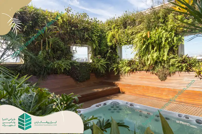 مزایای روف گاردن با استخر