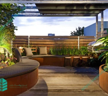 روف گاردن چوبی