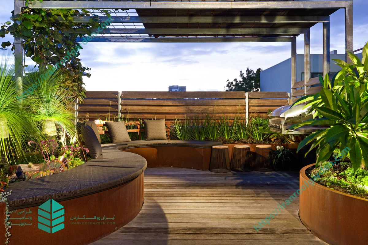 روف گاردن چوبی
