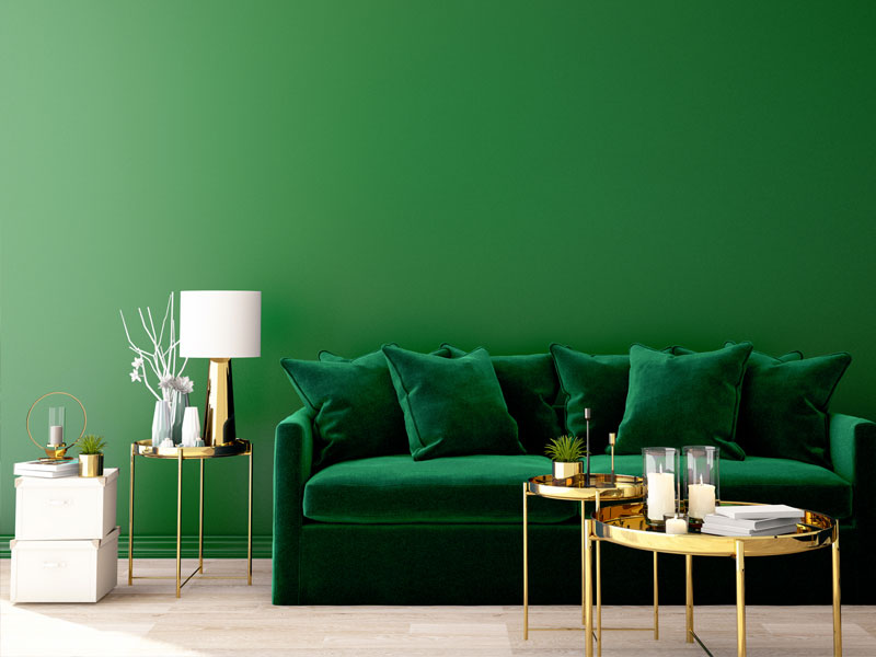 طراحی داخلی سبز