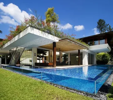 روف گاردن ویلا مدرن