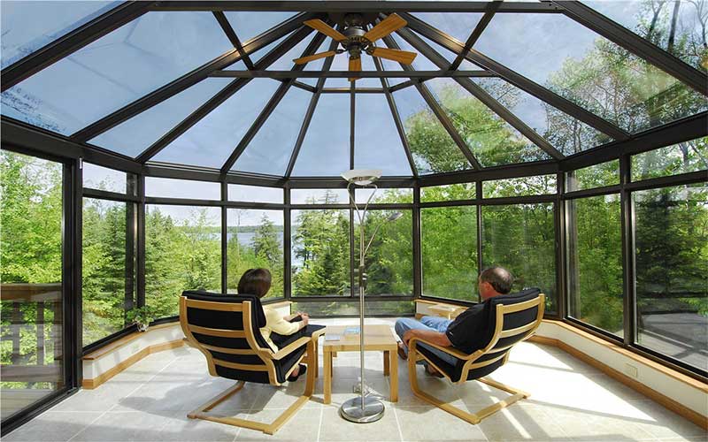 آلاچیق شیشه ای روف گاردن