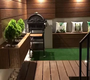 ساخت باربیکیو در باغ