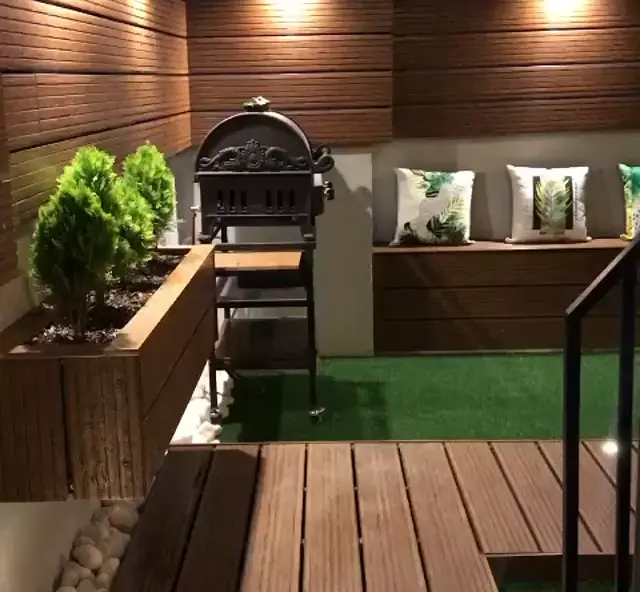 ساخت باربیکیو در باغ