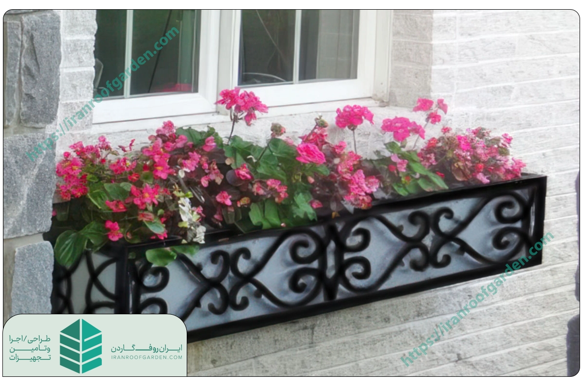 فلاور باکس فلزی