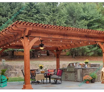 پرگولا چوبی روف