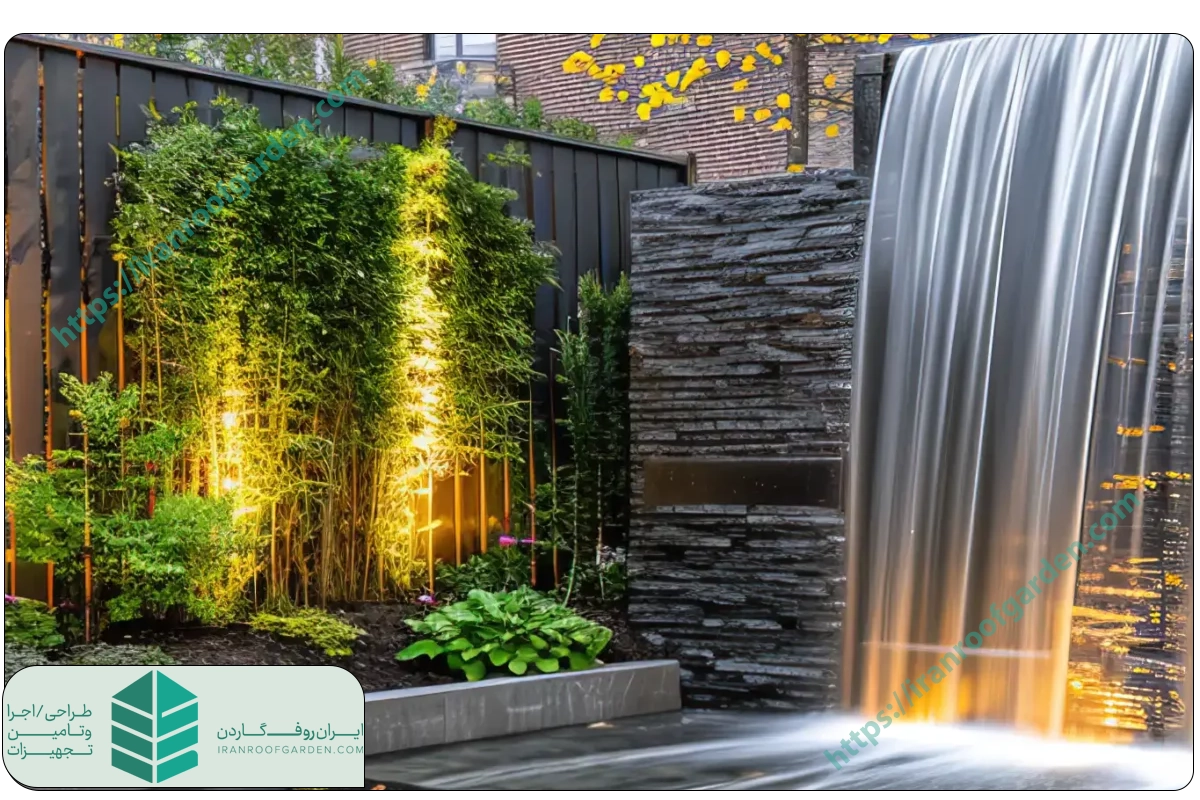 آبنما در روف گاردن