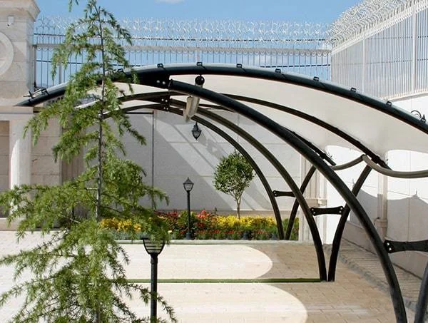 پرگولا با سقف پارچه ای ثابت8