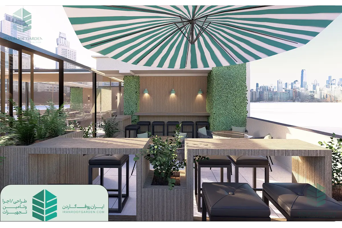 طراحی دکوراسیون داخلی روف گاردن
