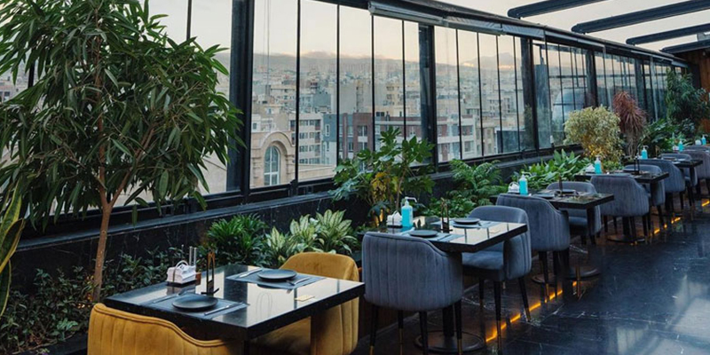 طراحی روف گاردن کافه و رستوران