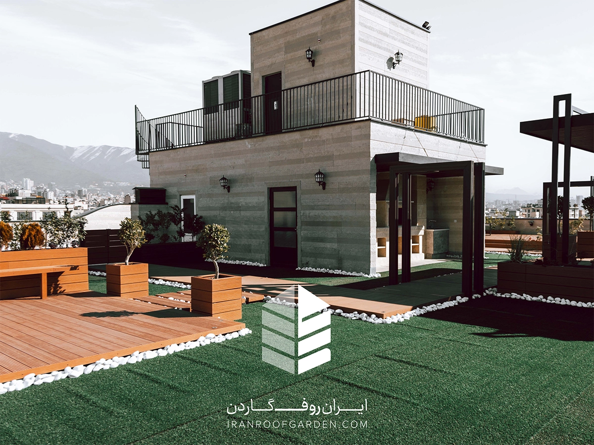 روف گاردن با چمن مصنوعی