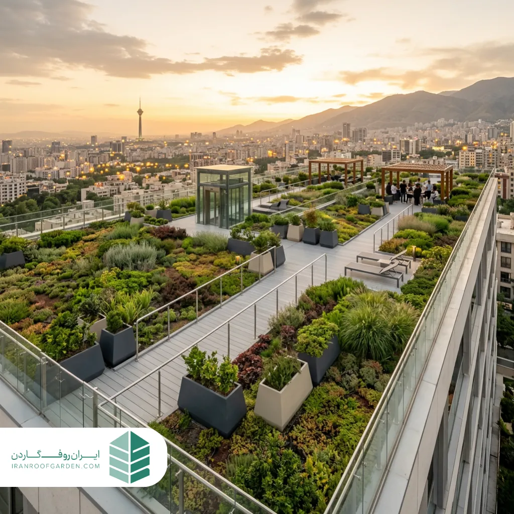 استفاده از مصالح سبک در روف گاردن